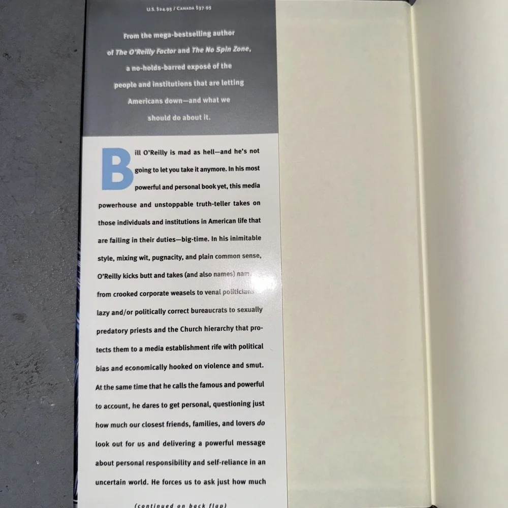 Who's Looking Out for You? by Bill O'Reilly (2003, Hardcover)